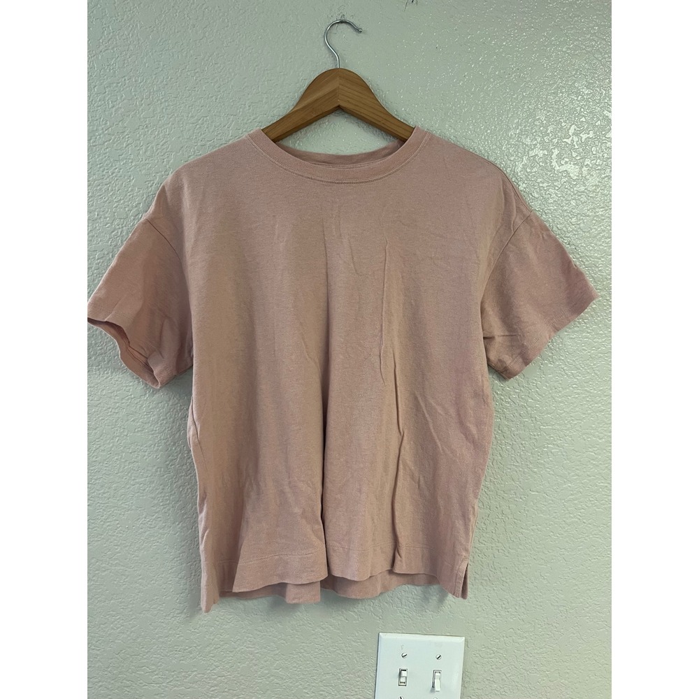 Old Navy Vintage Tee Womens Small Pink Short Sleeve Cotton Crew Neck T-Shirt